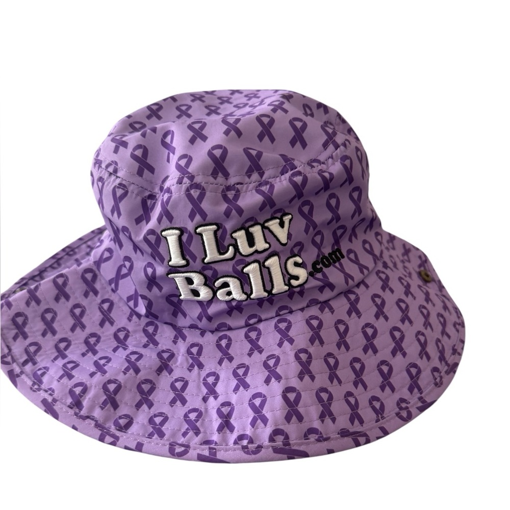 Testicular Cancer Awareness “I Luv Balls” bucket hat one size